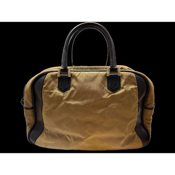 DIOR Boston Duffle BagAll Over Pattern LogoNylon KhakiTravelCOA